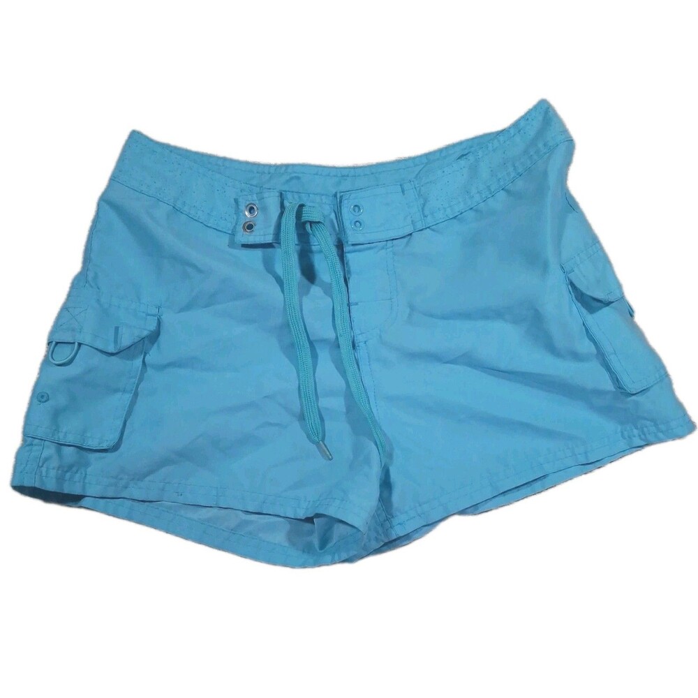 Southern Breeze Swimwear Women Size 9 Blue Board Shorts Swim Trunks Beach Pool